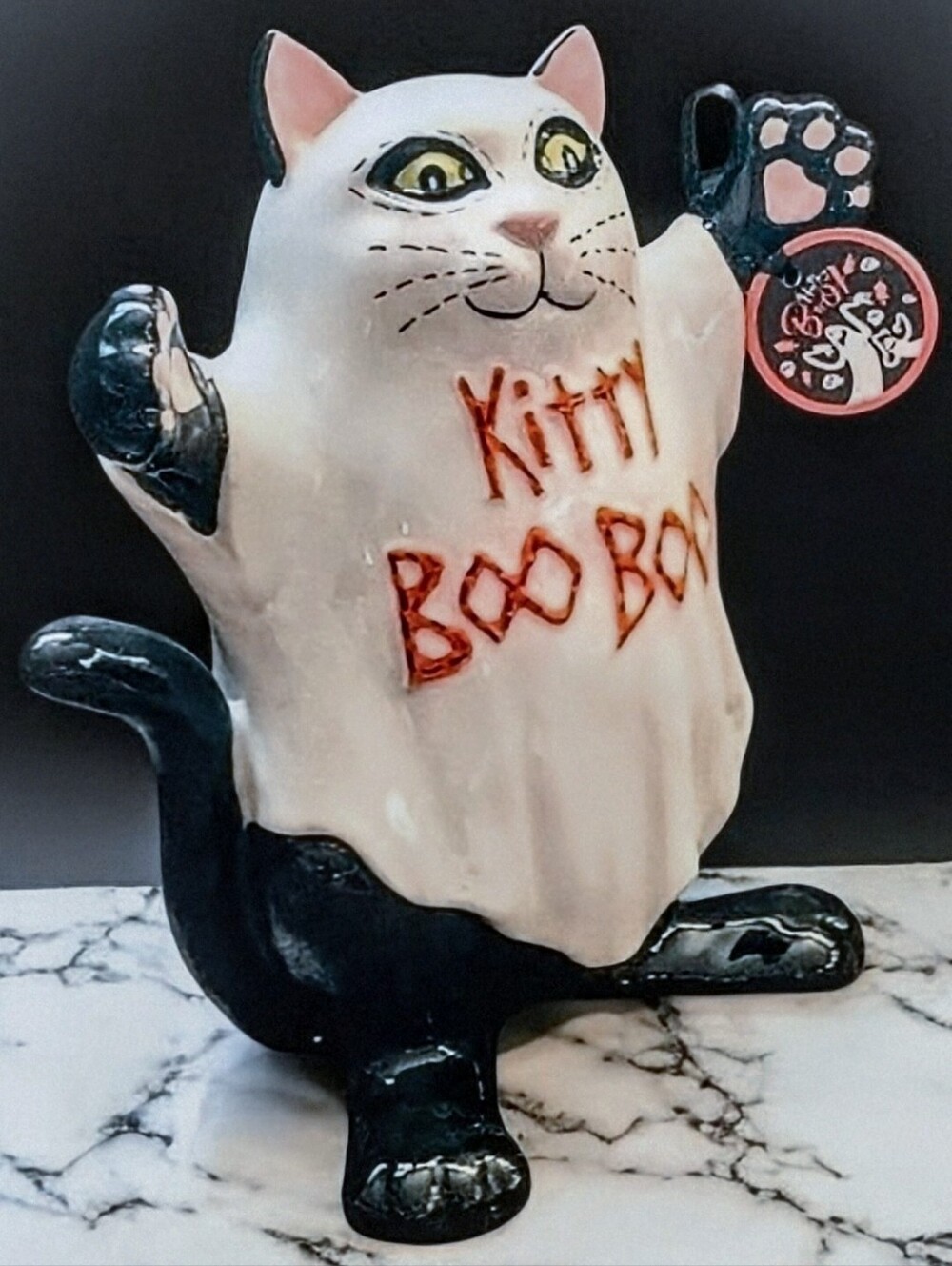 NWT 2022 Blue Sky Kitty Boo Boo Black Cat Ghost Heather Goldsmith